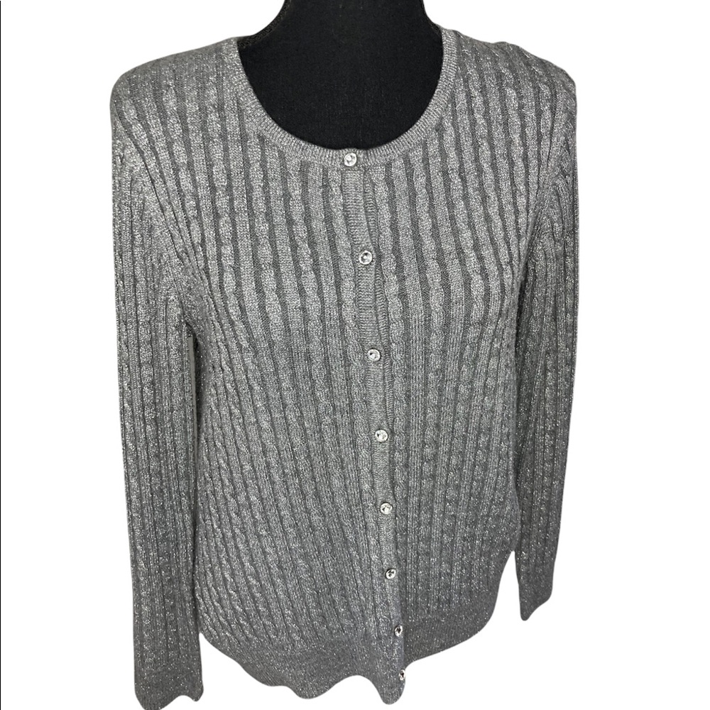 New York & Company Glitter Cardigan